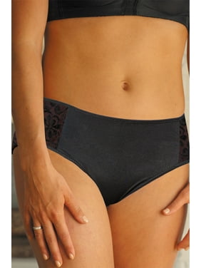 Large Black Carnival Womens Tuxedo Style Thong Panty